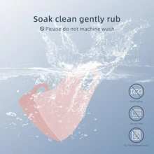 1 pieza Máscara de protección UV rosa - Máscara de verano estilo bohemio de fibra de seda ligera y transpirable, lavable y reutilizable, con cierre de oreja, diseño de copa y visera de cobertura completa para montar y conducir, diseño de contorno 3D - Multicolor - Ver 9