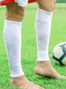 1 paio di parastinchi traspiranti, protezione per le ginocchia, manicotti per le gambe per sport, maniche protettive da esterno per il calcio