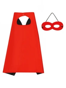 2pcs/Set Adult Superhero Cape And Mask, Costume Props Cloak, Superhero Theme Party Dress Up Attire - Multicolor - View 14