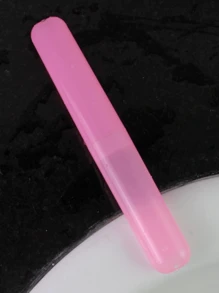 5pcs/1pc ToothbrushBox Travel Portable Set Candy ColoredFrosted Felt Toothbrush Head ProtectiveCover Dustproof Dental Tool Storage Colorful Portable Toothbrush Holder ForTravel And Home Use!
