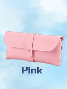 1 Stück personalisierte Lederbrillenbox, PU-Leder Brillenetui, tragbare Sonnenbrillen Tasche mit individuellem Namen oder Logo