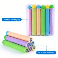 3pcs/6pcs Water Blaster, Long-Range Leakproof Plastic Water Guns With Colorful Pull-Out Design, Great For Summer Pool, Beach Parties, Family And Friends Outdoor Fun Games