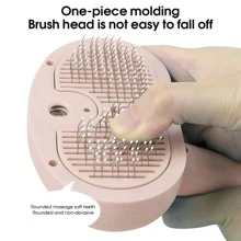 3-In-1 Steam Cat Brush With Water Spray Blue Light Disinfection - Usb Rechargeable, Self-Cleaning Pet Grooming Tool For Cats & Dogs