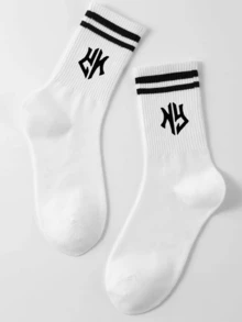 1/3/5Pairs Men's Socks, Mid Length Socks, Colorful Pattern Socks, Round Neck Socks, High Length Socks, Soft Men's Socks, Crew Sports Socks, Fabric Men's Socks, Cute Socks, Girls' Socks, Sheer Socks, Slouchy Socks, Cute Socks, Crew Sports Socks - Multicolor - View 43
