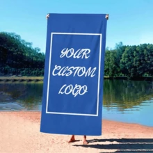 Portable And Personalized Beach Towel - Super Soft Polyester Fiber, Quick-Drying & Highly Absorbent, Suitable For Beaches, Pools, Camping And Traveling - A Perfect Gift For Family And Friends, Beach Blanket