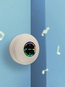 Tragbarer kabelloser Lautsprecher mit großem Saugnapf - Mini Subwoofer für Zuhause, Saugnapf Lautsprecher für Schreibtisch & Bad, wasserdicht