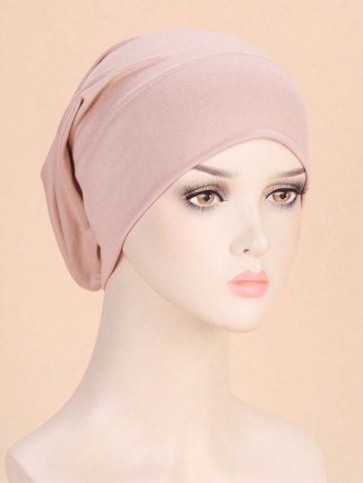 قبعة بينية مصممة بسيطة مريحة وخفيفة من الحرير الحليبي المفرّك