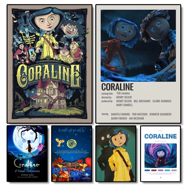 1 pieza Obra de arte de pared Pósteres de anime Película de anime "Mamá fantasma" Pósteres e impresiones de dibujos animados de bruja de terror Cita Pintura sobre lienzo Obra de arte de pared Adecuado para decoración del hogar en la sala de estar Pintura sobre lienzo sin marco