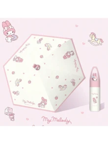 SANRIO 1个Melody立体娃娃头造型五折伞，可爱又实用，完美融合了夏季遮阳防晒功能，轻松抵御烈日，带来清凉舒适的旅行体验，充满乐趣，适合所有年龄段的粉丝，时尚又实用，让你在炎炎夏日绽放甜蜜光彩！男孩情人节爱心女士情人节夏季降温、海滩、旅行、春夏精选、伴娘礼物、房间、卧室装饰、海滩、旅行、男士、女士、度假、可爱小物、母亲节礼物、卧室装饰、花园、厨房装饰、夏季、海滩、旅行必备、房间装饰、软萌、毕业季 - 彩色 - 查看 8