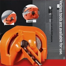 1pc Drill Bit Sharpener - Portable Universal Grinding Tool For Chainsaws And Drill Bits, Multi-Purpose, Metal And Plastic Structure - Multicolor - View 4