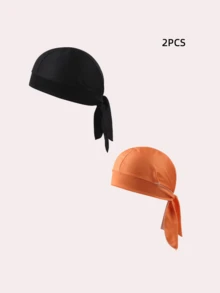 1pc Kids Pirate Cap, Solid Color Elastic Adjustable Pirate Hat For Daily Use