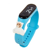 4/1pc UFO Bear, Pink Rabbit, Astronaut LED Digital Kids Watch, Space Series, LED High Definition Digital Children Wristwatch - Multicolor - View 12