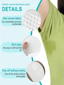 Armpit Sweat Pads, Disposable Underarm Absorption Sweat Pad, And Effective, Breathable, Invisible, Absorbing Patch, Lightweight And Sweat Absorbing,Comfortable And Odorless, Easy To Use, Suitable For Both Men And Women In Hot Summer(10PCS/20PCS/50PCS )Body Care For Travel,Sport,Outdoor,Summer,Stickers, Christmas For Holiday Gift Giving