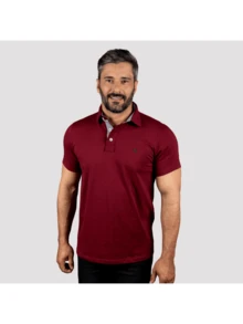 Basic Polo Shirt Premium Cotton Fabric Collar - White - View 5