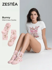 Women Crew Socks - Multicolor - View 1