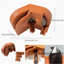 1pc Drill Bit Sharpener - Portable Universal Grinding Tool For Chainsaws And Drill Bits, Multi-Purpose, Metal And Plastic Structure - Multicolor - View 2