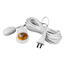 2.5m Extension Cord With Socket For Spotlight, White Lamp Holder - US A Type Plug(110-127V) - View 4