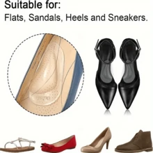 1 Pair /3 Pairs Of Comfortable Insole, Silicone Insole, Unisex - Ear-shaped Transparent Silicone - View 4