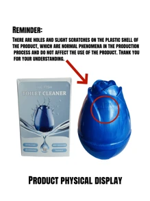 Jue-Fish 1 Packung Toiletten-Rose Reiniger, Badezimmer Zuhause Toiletten Fleckenentferner, Geruchsentferner, hinterlässt Duft, leistungsstarker Reinigungswirkstoff zum schnellen Auflösen verschiedener Toilettenverschmutzungen für eine erfischte und saubere Toilette