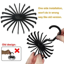 Multi-Layer White Scarf Holder Round 360-Degree Rotating Plastic Tie Rack Organizer - Multicolor - View 10