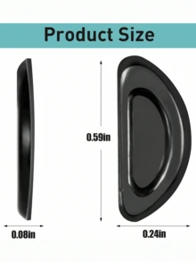 50 pares/10 piezas (5 pares por pieza) de almohadillas nasales para gafas, antideslizantes, suaves, de silicona Adhe, almohadilla para monturas de plástico, gafas de sol (negro/blanco), accesorios para anteojos