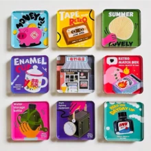 5 Acrylic Refrigerator Stickers Customized Magnetic Suction Stickers, Cute, Creative, Cultural And Creative Magnetic Stickers Customized - Multicolor - View 7