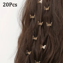 20pcs Butterfly Dreadlock Hair Rings With Tassel, Adjustable Alloy Hair Cuff For Women, Suitable For Daily Wear, Accessories Women, Hair Accessory, Hair Accessories Women, Hair Tools, Beauty Accessories, Curly Hair Accessories For Women, Fall, Travel, Hair Tools, Accessories Women, Hair Stuff, Fall, Hair Accessories Women, Hair Tools, Hair Stuff, Stuff, Beauty Accessories, Gifts, Travel, Gifts For Women, Hair Stuff, Stocking Stuffers,Stocking Stuffers,Stocking Fillers,Stocking Stuffers For Women,Stocking Fillers Women,Christmas Gifts,Gifts,Christmas Stocking Fillers,Gifts For Women,Gift,Christmas Gift,Stocking Stuffers For Adults,Stocking Fillers For Adult,Hair Stuff,Women's Accessories,Stocking Stuffer,Coming-Of-Age Hair Accessory,Christmas Hair Accessories,Gift Ideas For Women,Beauty Stocking Fillers,Christmas Gifts For Women - Multicolor - View 10