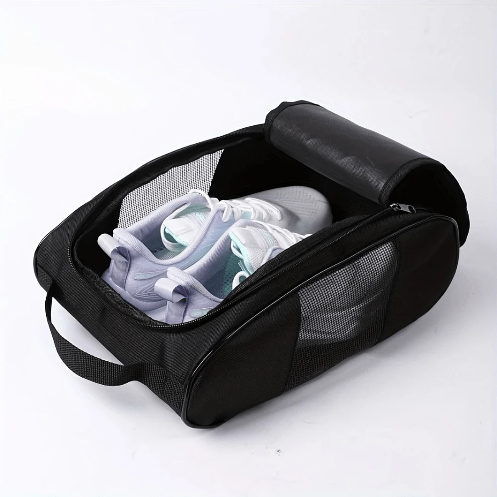Golf Accessories - Golf Shoes Storage Bag, Portable Handheld Shoe Bag, Durable Zipper Sports Shoes Storage Bag, Suitable For Golf, Soccer, Basketball, Football, Sports, Swimming, Fitness, Camping, Travel