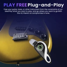 H1 Wireless Guitar System 2.4 GHz, Professional Starter Rechargeable Audio Wireless Guitar Transmitter Receiver For Guitar, Bass, Electronic Instruments - Black - View 2