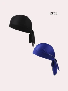 1pc Kids Pirate Cap, Solid Color Elastic Adjustable Pirate Hat For Daily Use