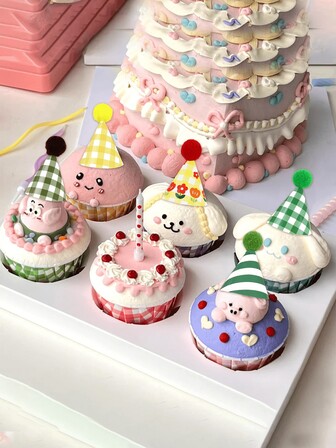 15 件各式迷你生日帽、纸杯蛋糕装饰、生日派对装饰、可爱帽插、生日礼物、随机颜色、节日庆祝和家庭聚会、露营、生日派对、茶会、婚礼、生日礼物、情人节、家庭办公室派对、精湛工艺、时尚搭配、家居卧室装饰、1 件