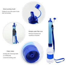 1 Stück Stroh-Wasserfilter für den Outdoor-Bereich: Notfall- und Camping-Zubehör für sauberes Wasser unterwegs! Outdoor-Wasserreiniger Camping Wandern Notfall Leben Tragbarer Reiniger Wasserfilter geeignet für Bäche, Seen Outdoor Camping