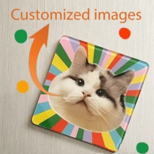 5 Acrylic Refrigerator Stickers Customized Magnetic Suction Stickers, Cute, Creative, Cultural And Creative Magnetic Stickers Customized - Multicolor - View 3