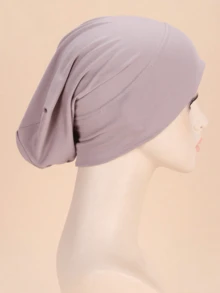 牛奶拉绒柔软针织无檐便帽，适合日常佩戴