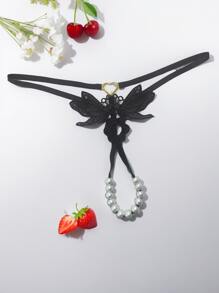 Bragas de lencería sexy con bordado, accesorios de flores y corazones solubles en agua de moda, tangas de baja cintura, ropa interior transparente y atractiva, crea tu encanto único. El diseño de cintura baja se ajusta a las curvas, los accesorios de flores y corazones solubles en agua son exquisitos y encantadores, combinados con adornos con forma de corazón y cuentas de moda, generan un fuego ardiente. La tela transparente es ligeramente visible, la silueta de los pantaletas se actualiza de manera sexy. Ya sea para la diversión de una fiesta o para un placer cotidiano, puede hacerte sentir extremadamente sexy.