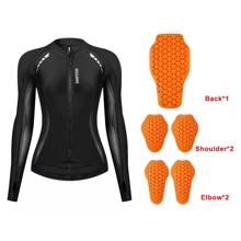 WOSAWECE Certified Women's Offroad/Motorcycle Jacket, Summer Breathable Backpack Shoulder Elbow Soft Protective Gear, Motorcycle Jacket