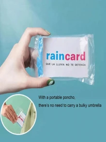 30Pcs Disposable Rain Poncho For Men And Women, Mini Portable Adult Rain Coat, Suitable For Outdoor Camping, Hiking, Cycling, Waterproof Rain Jacket, Travel Necessity (Random Letter And Color Packaging), Back To School Supplies