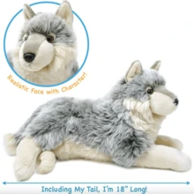 Whitaker The Wolf - 18 Inch Stuffed Animal Plush - Multicolor - View 2