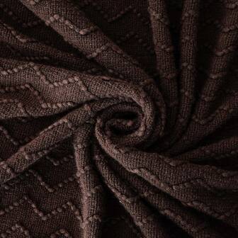 1 st. filt i bohemisk stil, lätt pläd med enfärgad mjuk stickad textur, lämplig för inomhusbruk, daglig användning, Ramadan, Thanksgiving, jul