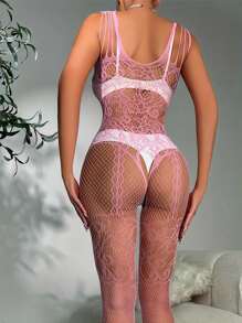 Women Sexy Lingerie Mesh Fishnet Bodystocking For Fashion Underwear Sets Two Pcs Exotic Sets High Elasticity Socks