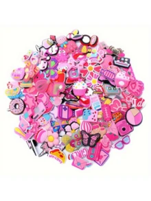 10/20/30pcs Random PVC Shoe Decorations, Cute Garden Themed Shoe Charms Bracelet Ornaments, Various Designs Suitable For Girls, Boys And Adults Party Gifts, Shoe, Spring Summer Picks, Brides Maid Gifts, Room, Bedroom Decor, Bedroom Decor, Beach, Travel, For Men, For Women, Vacation,Cute Stuff - Multicolor - View 16