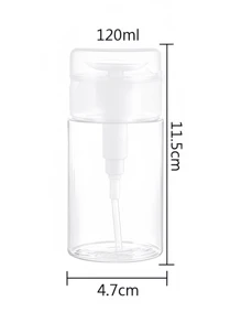 1 Stück transparente Plastik Make-up Entferner Flasche, Kosmetikflasche, Reiseaufbewahrungsflasche, Maniküreflasche, in Flaschen aufgeteilt. Schulanfang