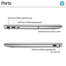 HP 15.6-Inch HD Touchscreen Laptop For Business & Students, 12th Gen  Core I5-1235U,  Iris Xe Graphics, Wi-Fi 6E, 10H Long Battery Life, Micro-Edge, Windows 11 Home, Natural Silver - ‎Natural Silver - View 5