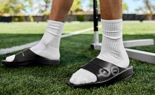 Dép Sandal Thể Thao OOahh Unisex OOFOS - Đen Matrix - màu đen - Xem 10