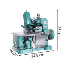 Professional Overlock Sewing Machine 150W With Pedal, Keys And 10 Needles - View 2