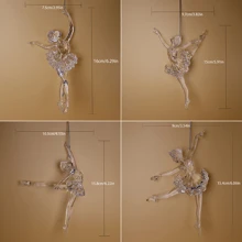 1pc Graceful Ballet Dancer Plastic Hanging Decor, Elegant Lady Dance Ornament For Car, Home, Garden, Window And Porch Decor - Perfect Gift For Birthday And Holidays Room Decor Bedroom Decor Home Decor Wall Decor