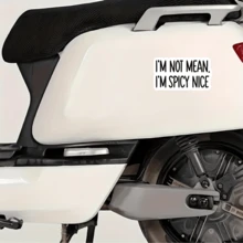 I'm Not Mean, I'm Spicy Nice Vinyl Sticker – Funny Quote Decal For Water Bottles, Laptops, Tumblers & More – Self-Adhesive, Reusable Design On Plastic, Wood, Glass, Metal & Surfaces - Multicolor - View 7
