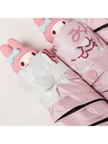 SANRIO 1个Melody立体娃娃头造型五折伞，可爱又实用，完美融合了夏季遮阳防晒功能，轻松抵御烈日，带来清凉舒适的旅行体验，充满乐趣，适合所有年龄段的粉丝，时尚又实用，让你在炎炎夏日绽放甜蜜光彩！男孩情人节爱心女士情人节夏季降温、海滩、旅行、春夏精选、伴娘礼物、房间、卧室装饰、海滩、旅行、男士、女士、度假、可爱小物、母亲节礼物、卧室装饰、花园、厨房装饰、夏季、海滩、旅行必备、房间装饰、软萌、毕业季 - 彩色 - 查看 4