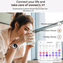 Little Meatballs G35, Smartwatch, Fitness Tracker, Designed For Women, IP67 Smartwatch With Pulse Meter, 100+ Exercise Modes, Oxygen Saturation, Menstrual Record, Sleep And Calorie Monitoring, 1.39-Inch Touchscreen Fully Intelligent Watch For Android IOS