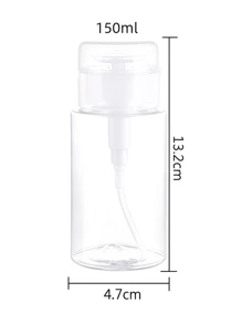 1 Stück transparente Plastik Make-up Entferner Flasche, Kosmetikflasche, Reiseaufbewahrungsflasche, Maniküreflasche, in Flaschen aufgeteilt. Schulanfang